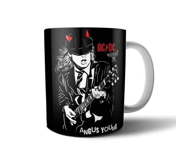 Taza de Cerámica AC/DC Angus Young Guitarra