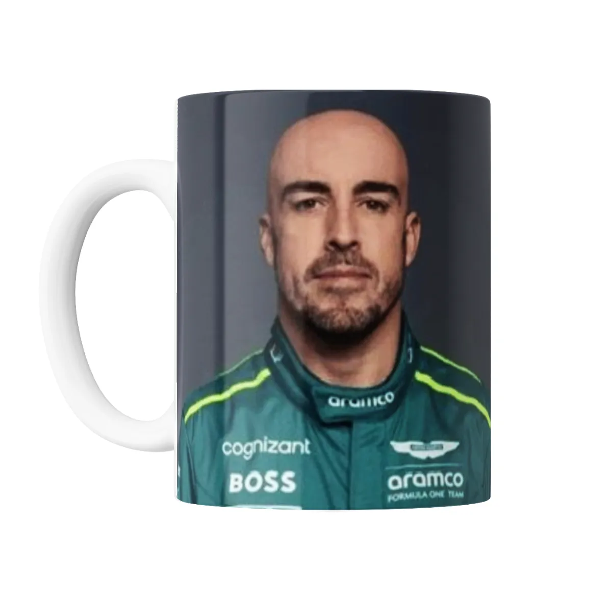 Taza de Cerámica Alonso Aston Martin Aramco F1 - vista 2