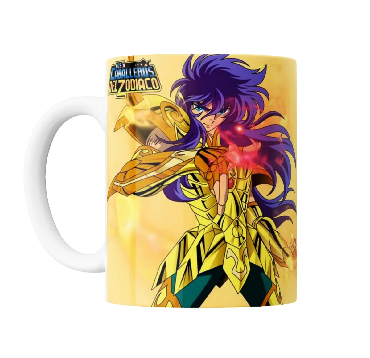 Taza de Cerámica Caballeros del Zodiaco Santo Dorado Armadura Dorada - vista 2