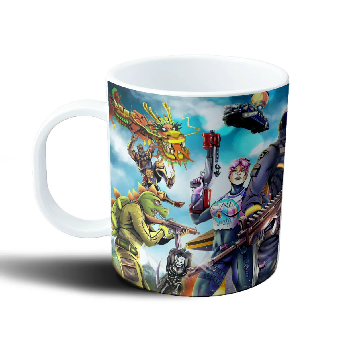Taza de Plástico Fortnite Battle Royale Escuadron Ciudad - vista 2