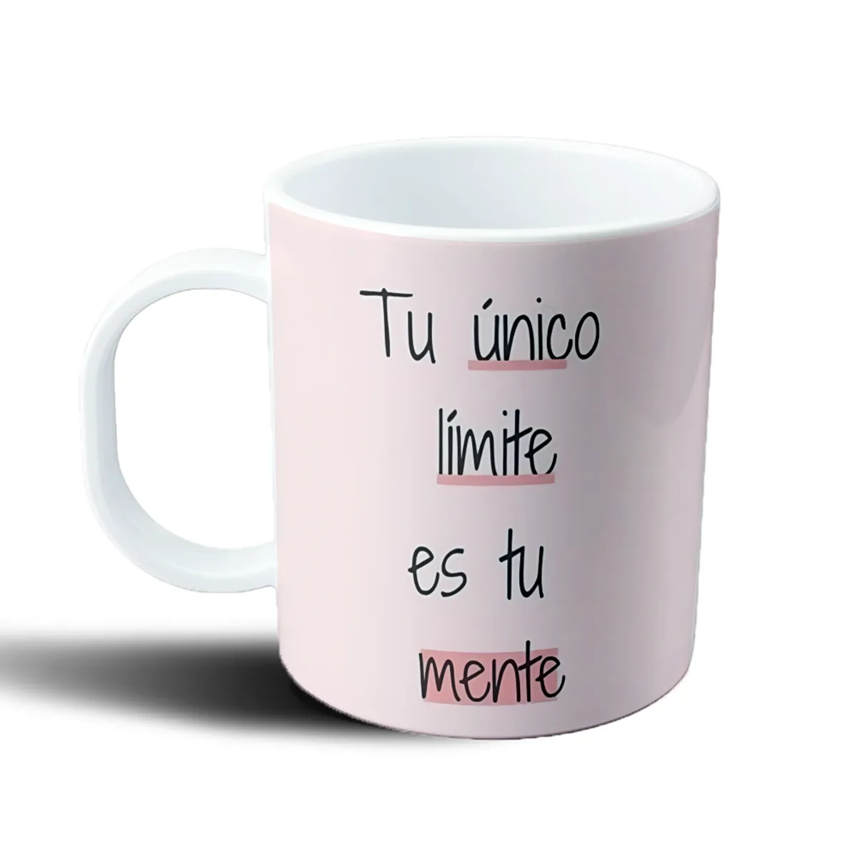 Taza de Plástico Tu único límite es tu mente - vista 2