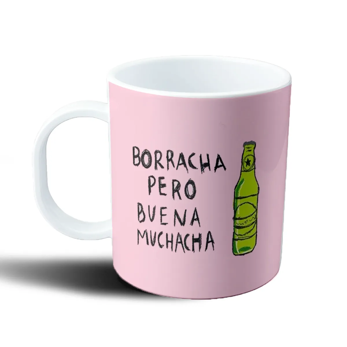 Taza de Plástico Borracha Pero Buena Muchacha - vista 2