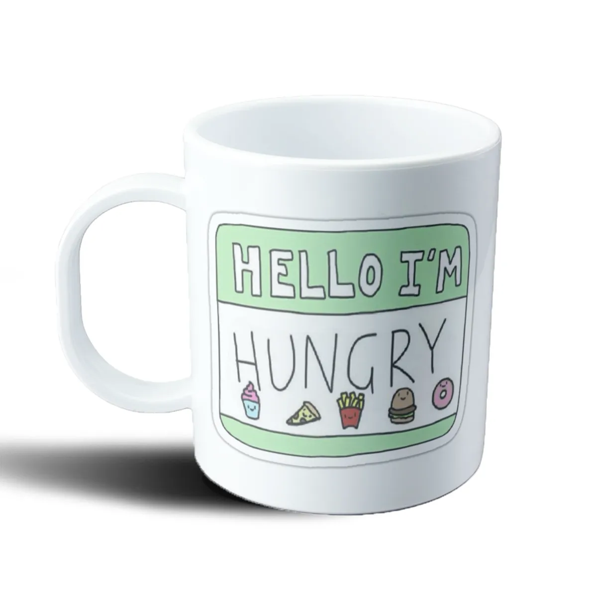 Taza de Plástico Hello I'm Hungry Comida Kawaii - vista 2