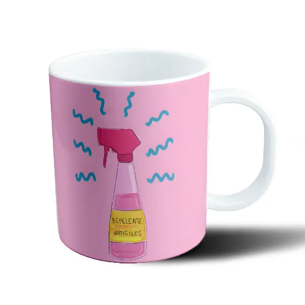 Taza de Plástico Repelente Antigiles