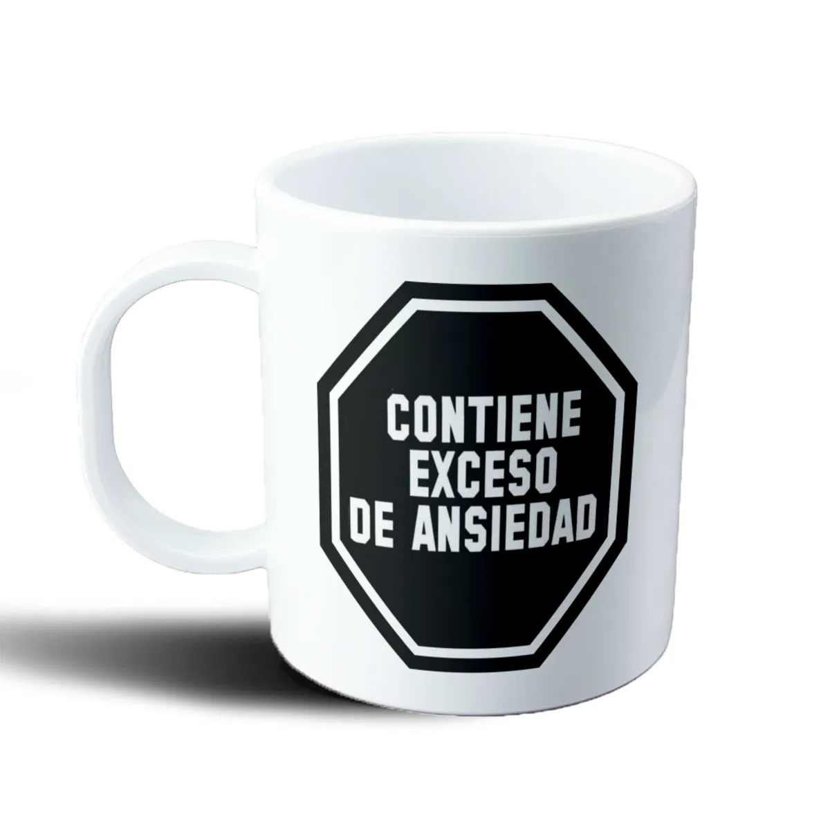 Taza de Plástico Contiene Exceso de Ansiedad - vista 2