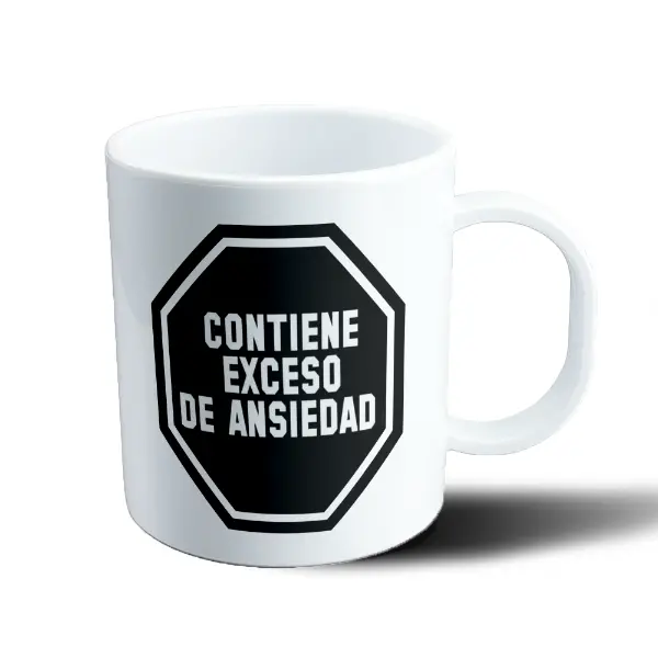 Taza de Plástico Contiene Exceso de Ansiedad