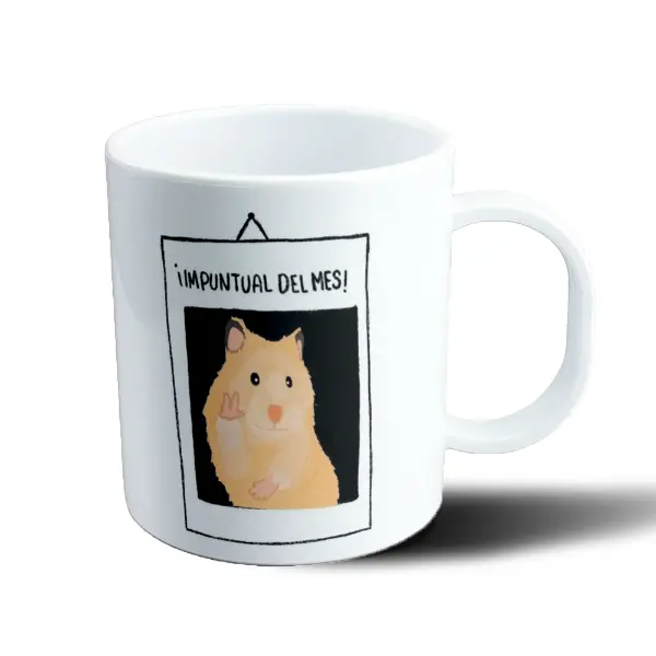 Taza de Plástico Impuntual del Mes Hámster