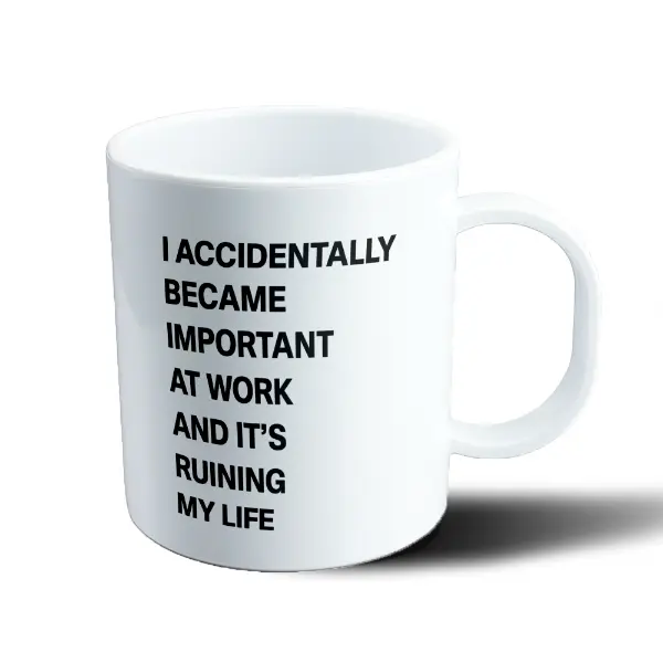 Taza de Plástico Frases Became Important at Work