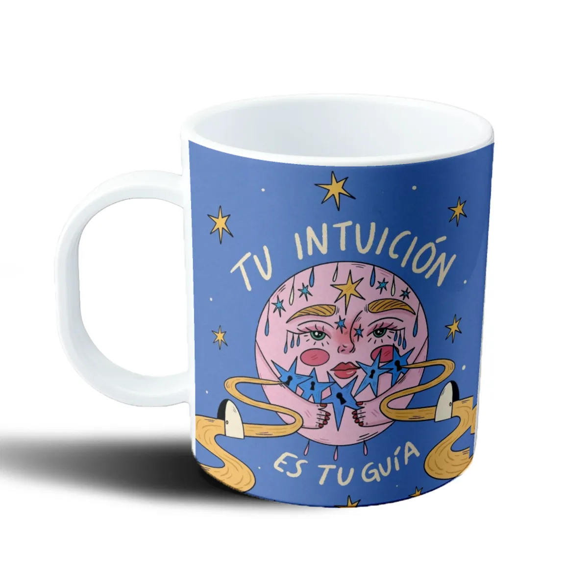 Taza de Plástico Tu Intuición Es Tu Guía Luna - vista 2