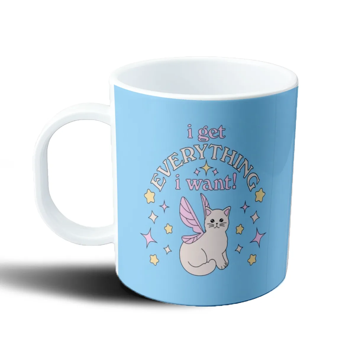 Taza de Plástico I Get Everything I Want Gato Hada - vista 2