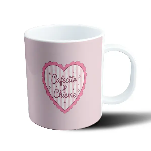 Taza de Plástico Cafecito y Chisme