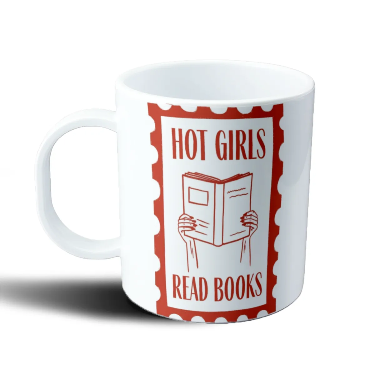 Taza de Plástico Hot Girls Read Books - vista 2