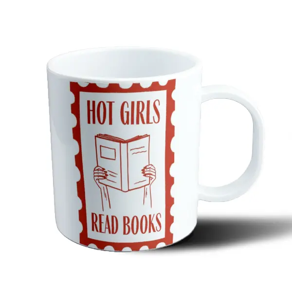 Taza de Plástico Hot Girls Read Books