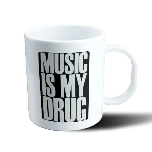 Taza de Plástico Music Is My Drug