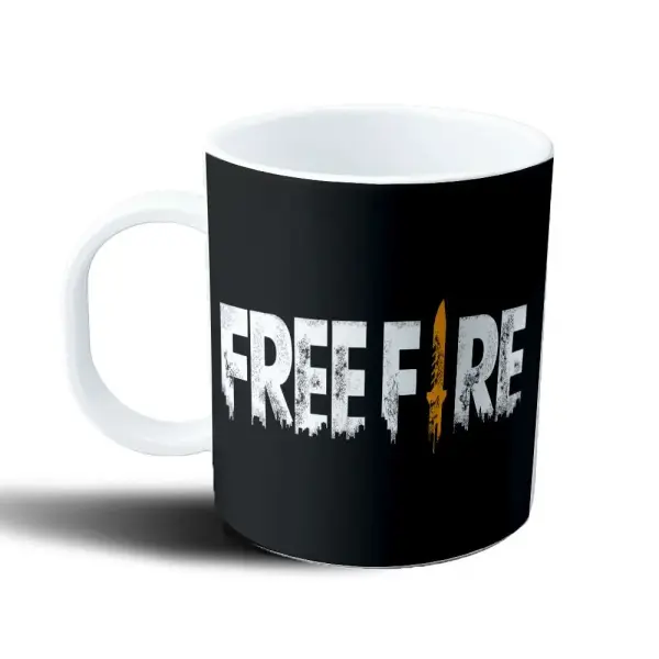 Taza de Plástico Free Fire Logo Cuchillo