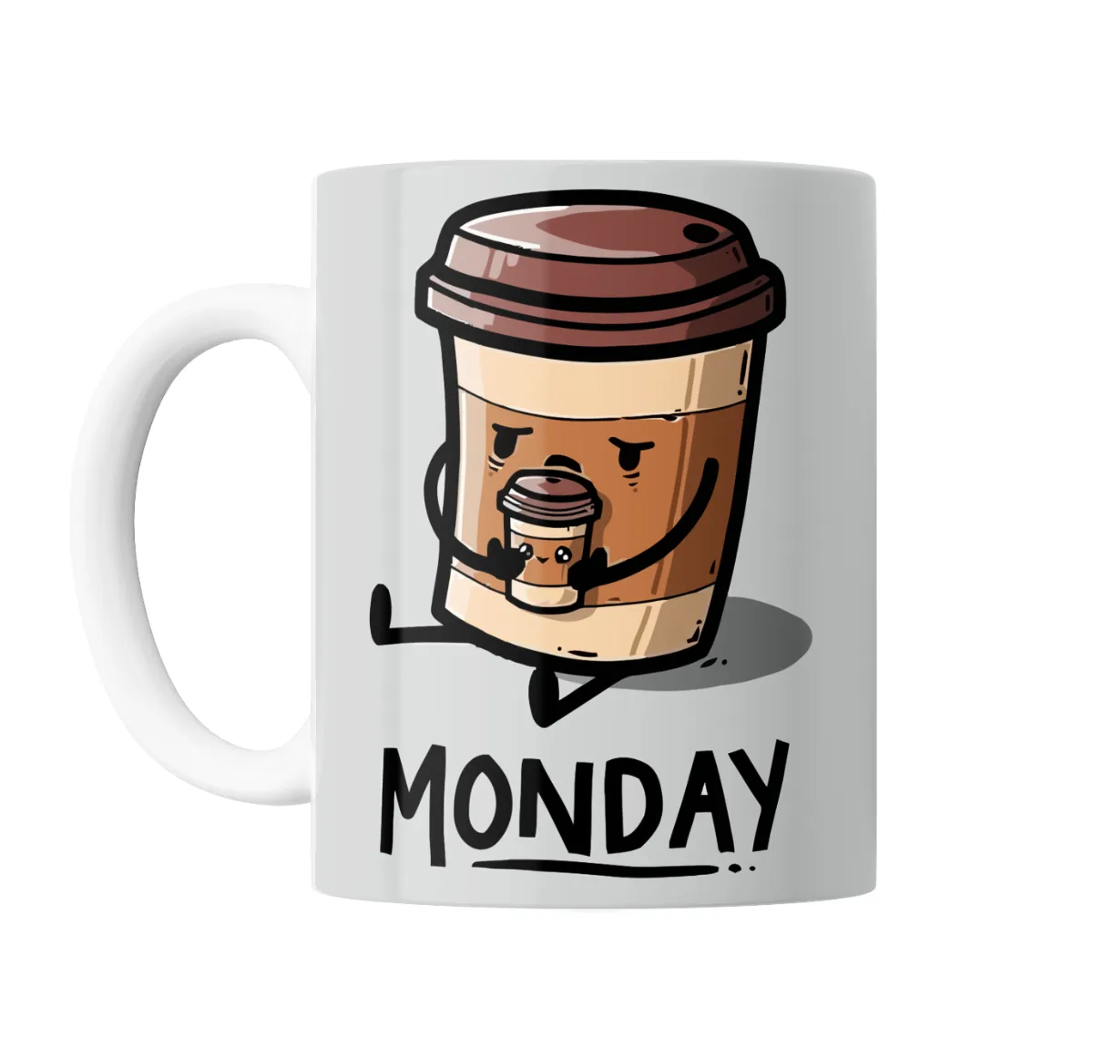 Taza de Cerámica Cafe Monday Vaso de Café Enojado - vista 2