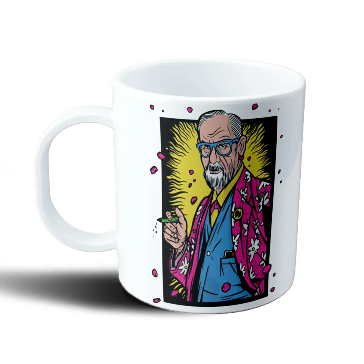 Taza de Plástico Freud Pop Art - vista 2