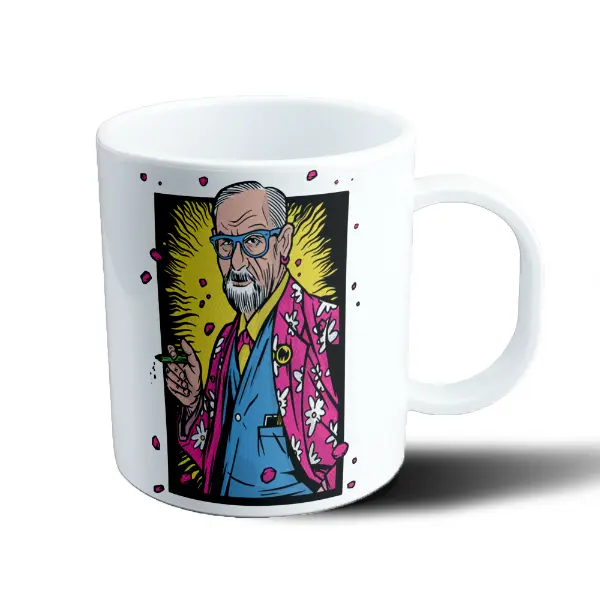 Taza de Plástico Freud Pop Art
