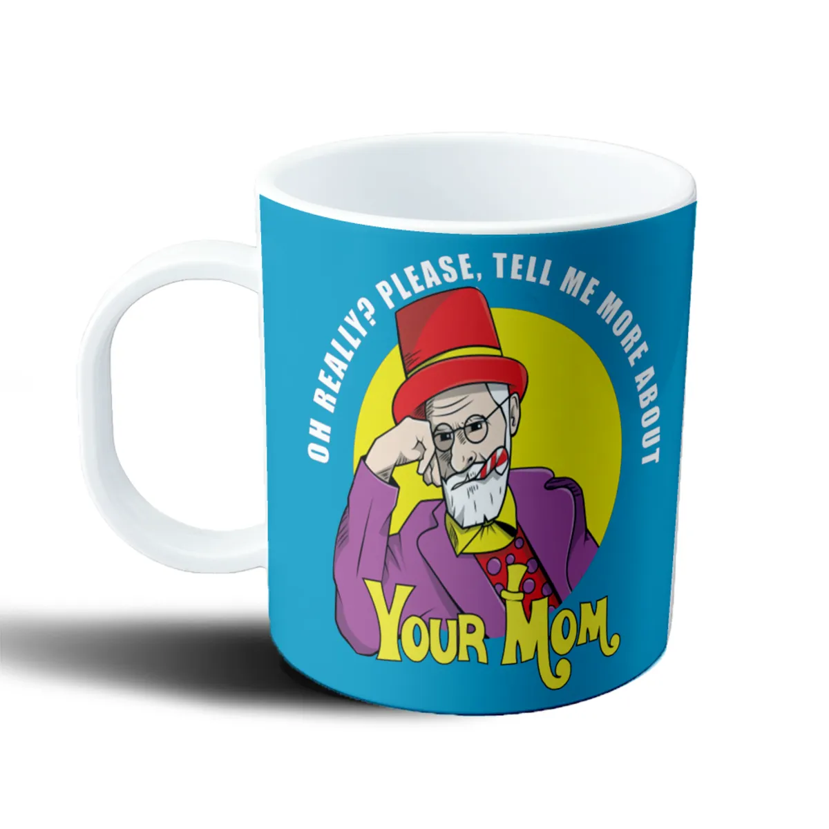 Taza de Plástico Freud Oh Really Tell Me More About Your Mom - vista 2