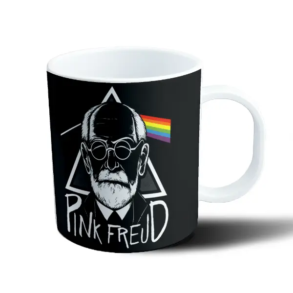 Taza de Plástico Freud Pink Freud Parodia Dark Side