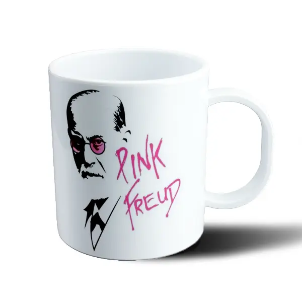 Taza de Plástico Freud Pink Freud Anteojos Rosados