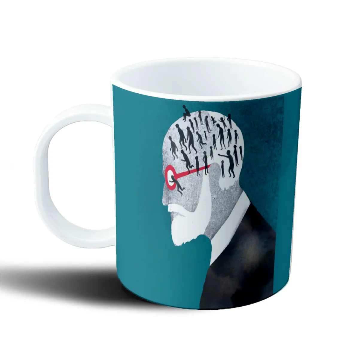 Taza de Plástico Freud con Figuras en la Mente - vista 2