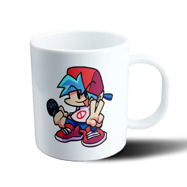 Taza de Plástico Friday Night Funkin Boyfriend con Micrófono