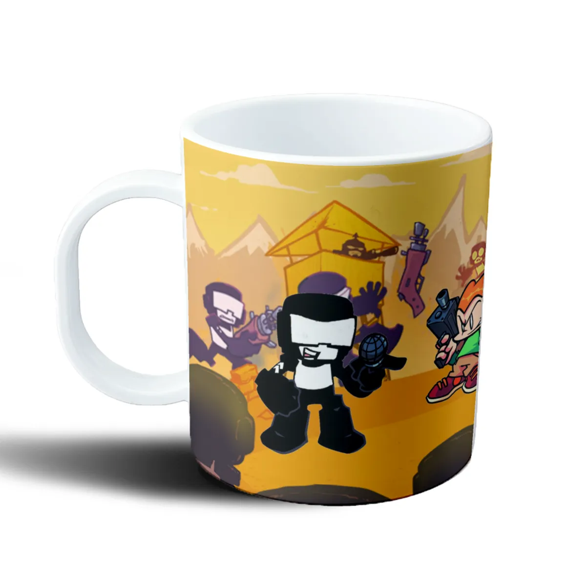 Taza de Plástico Friday Night Funkin Boyfriend y Girlfriend - vista 2