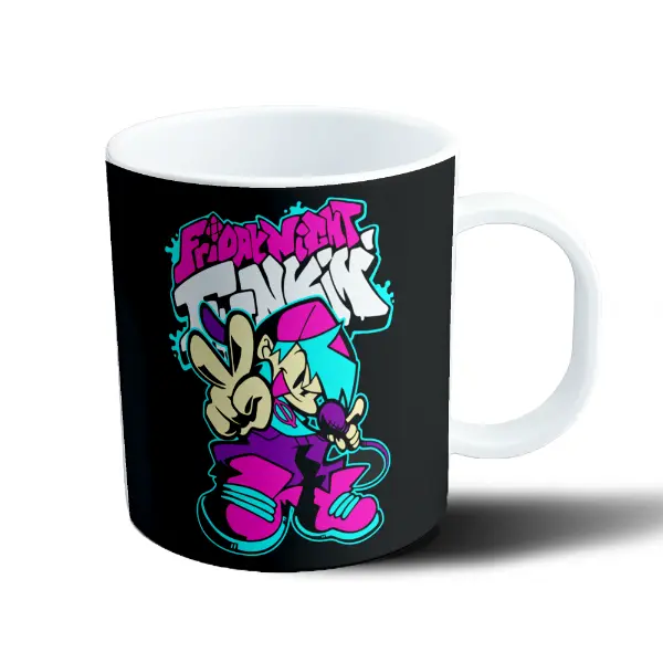 Taza de Plástico Friday Night Funkin Boyfriend Microfono