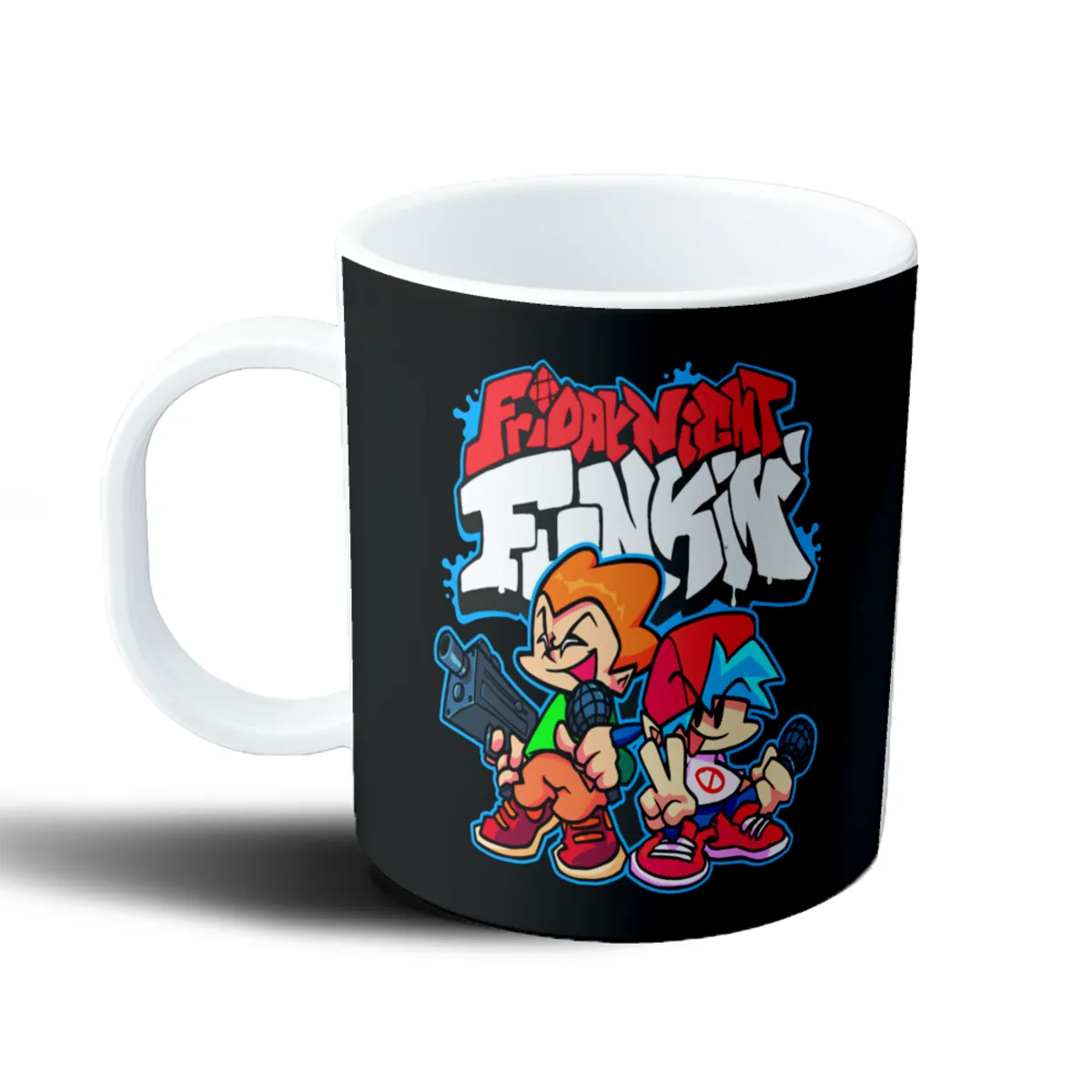 Taza de Plástico Friday Night Funkin Boyfriend y Girlfriend - vista 2