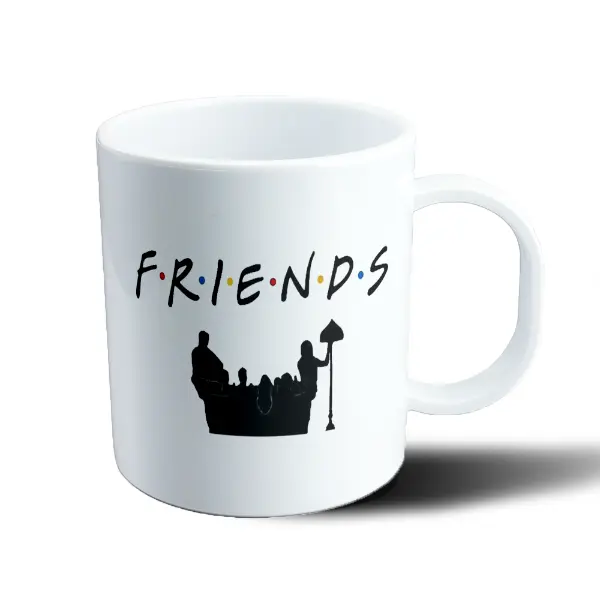 Taza de Plástico Friends Logo y Sillón Silueta