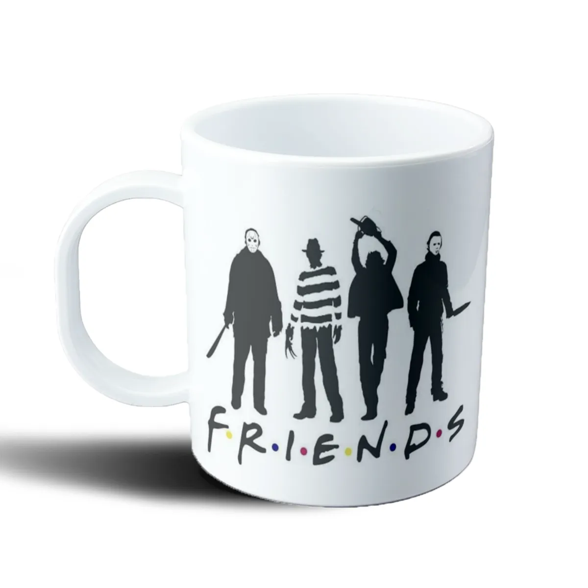 Taza de Plástico Friends Terror: Jason, Freddy, Leatherface y Michael - vista 2