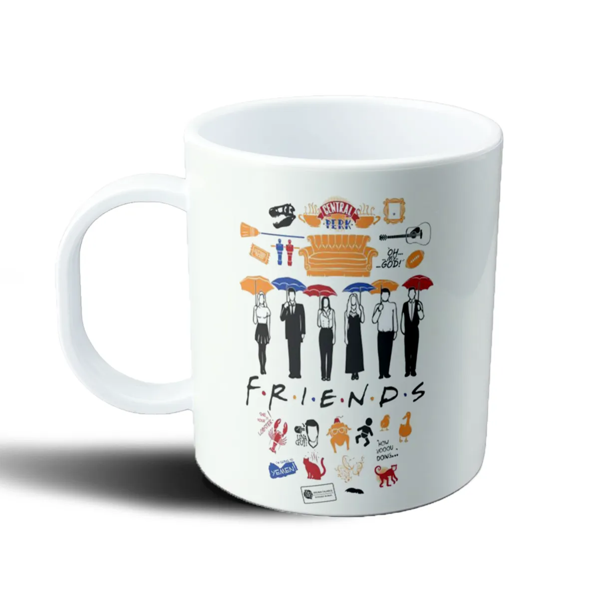 Taza de Plástico Friends Iconos Central Perk Sofá y Paraguas - vista 2