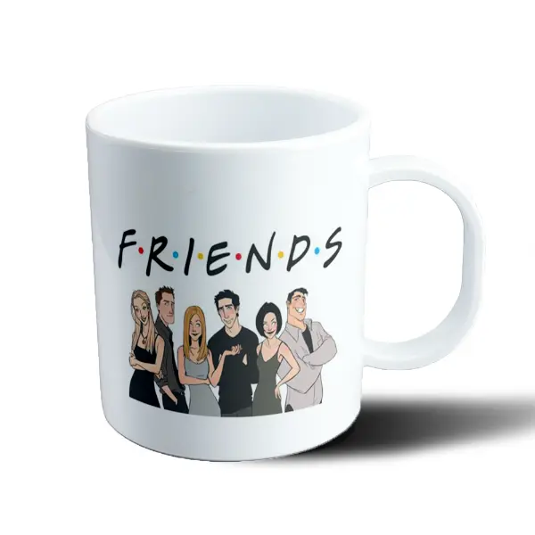 Taza de Plástico Friends Logo y Personajes