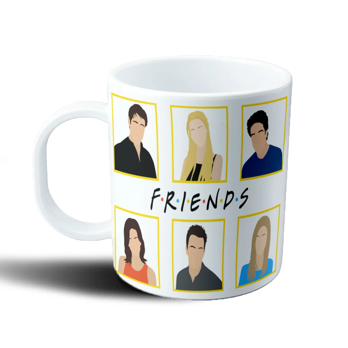 Taza de Plástico Friends Personajes Retrato Amarillo - vista 2