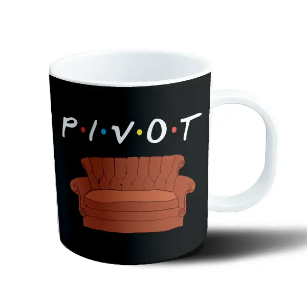 Taza de Plástico Friends Pivot Sillón Naranja