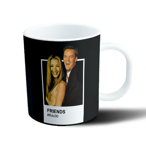 Taza de Plástico Friends Pantone Amarillo #ffdc00