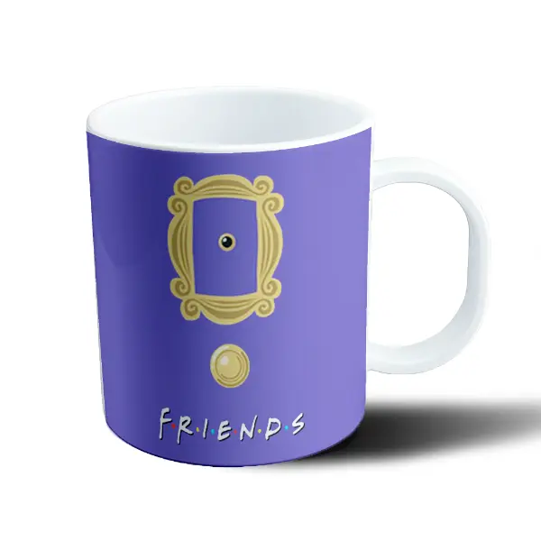 Taza de Plástico Friends Puerta del Departamento de Monica