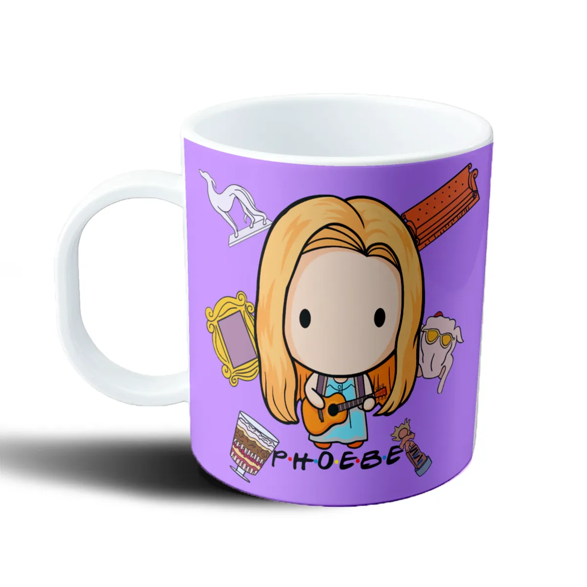 Taza de Plástico Friends Phoebe Chibi con Guitarra - vista 2