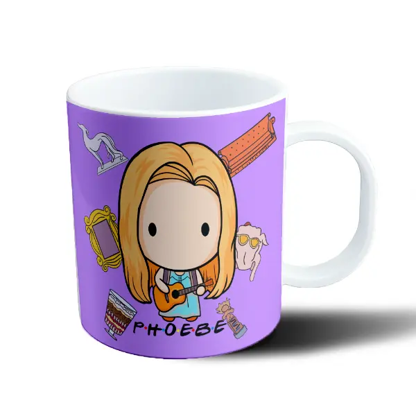 Taza de Plástico Friends Phoebe Chibi con Guitarra