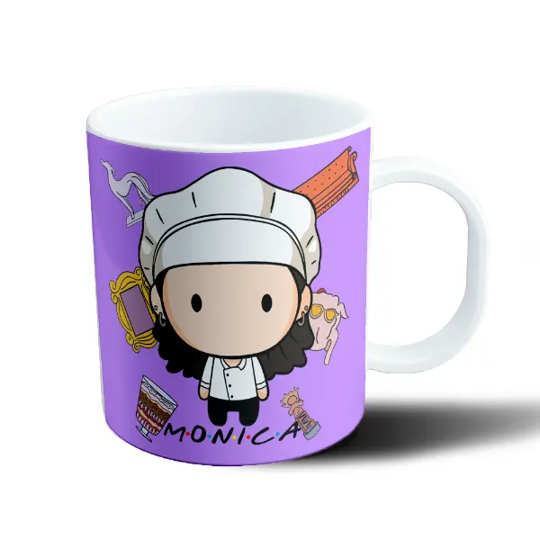 Taza de Plástico Friends Mónica Chef Chibi