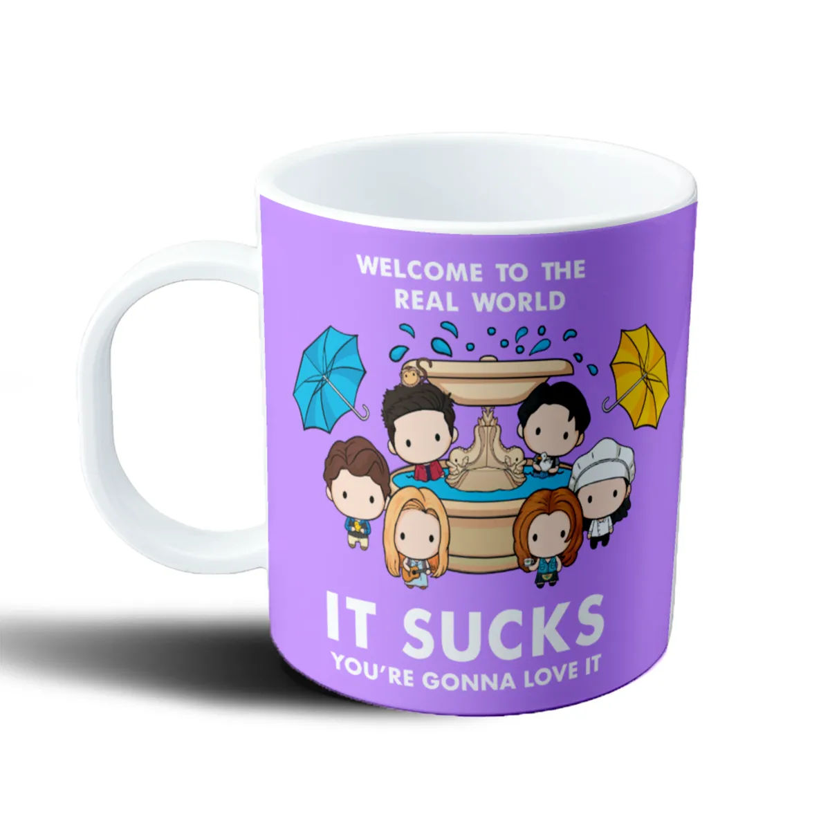 Taza de Plástico Friends Welcome to the Real World Fuente - vista 2
