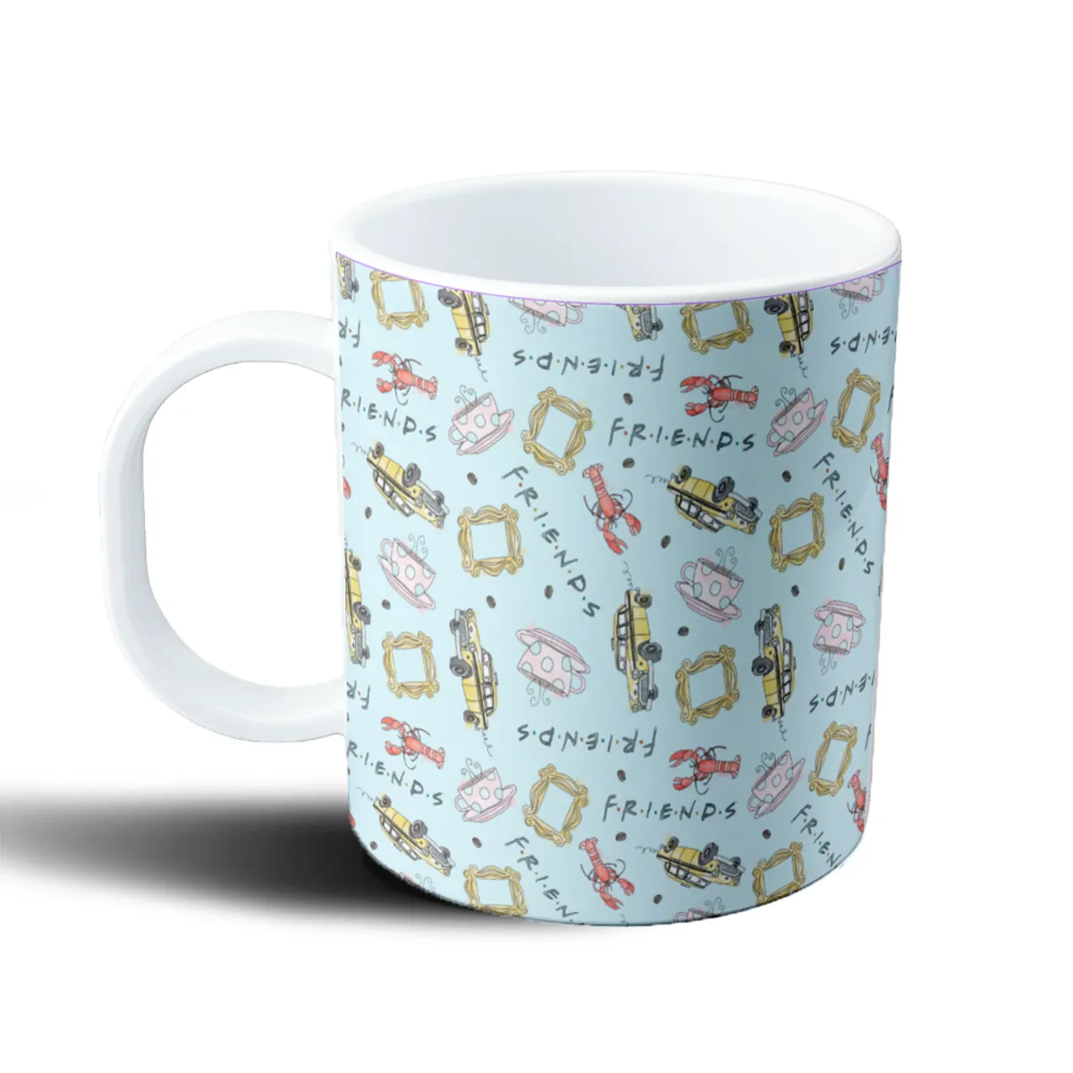 Taza de Plástico Friends Patrón Taxi Amarillo Marco Lobster Tazas - vista 2