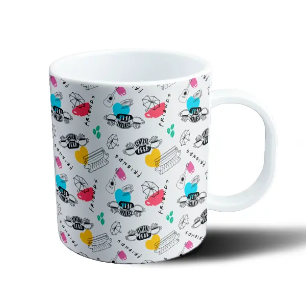 Taza de Plástico Friends Patrón Central Perk