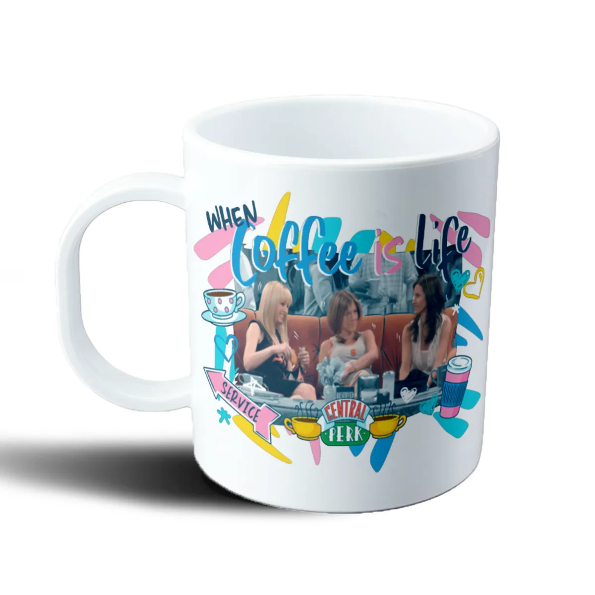 Taza de Plástico Friends Central Perk When Coffee Is Life - vista 2