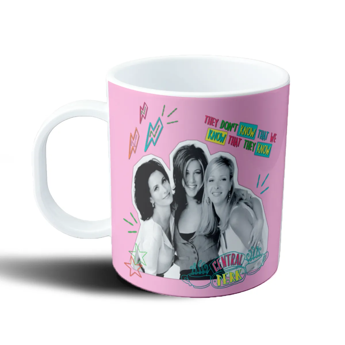 Taza de Plástico Friends Central Perk They Don't Know That We Know - vista 2