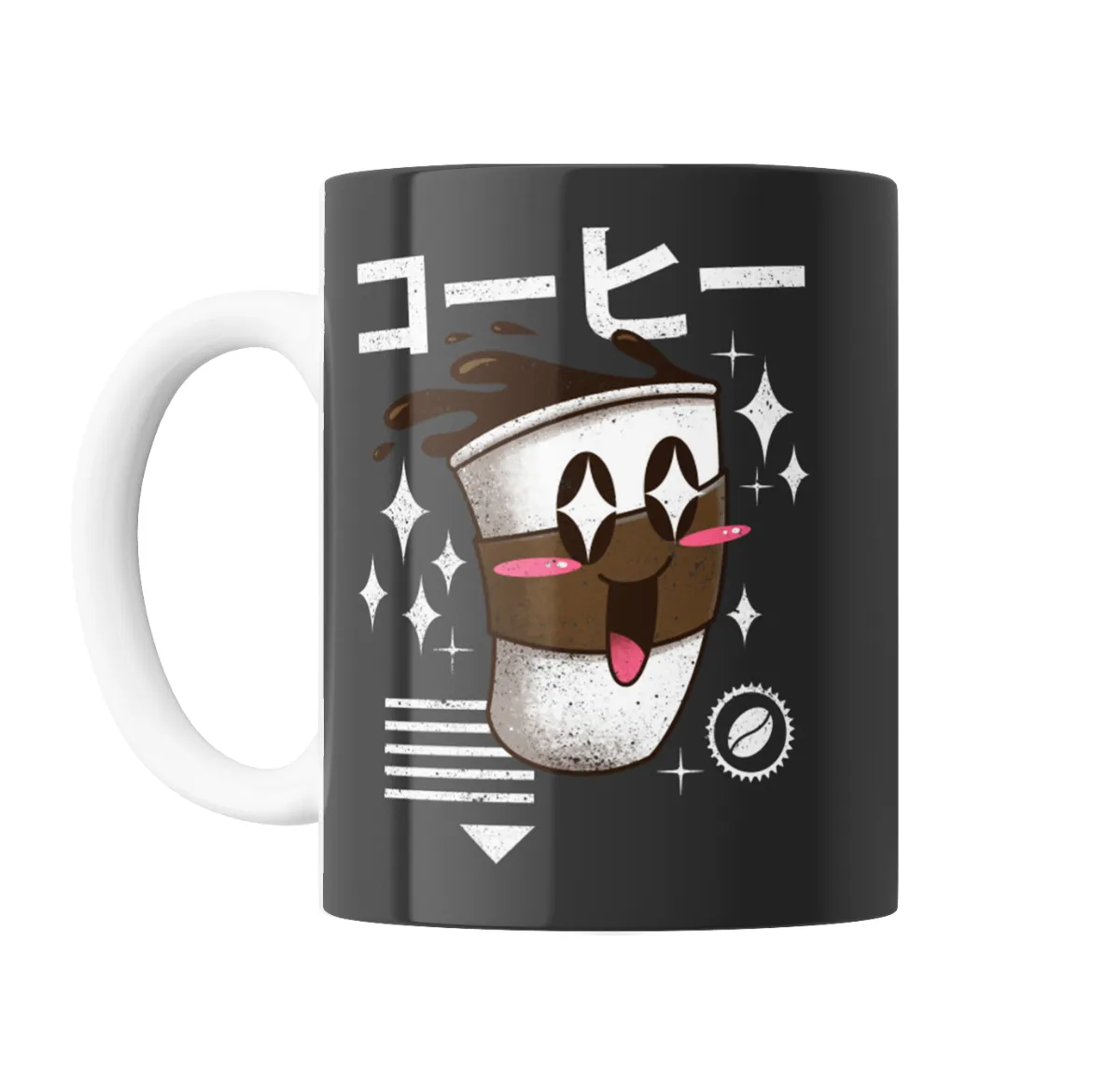 Taza de Cerámica Café Kawaii Japonés - vista 2
