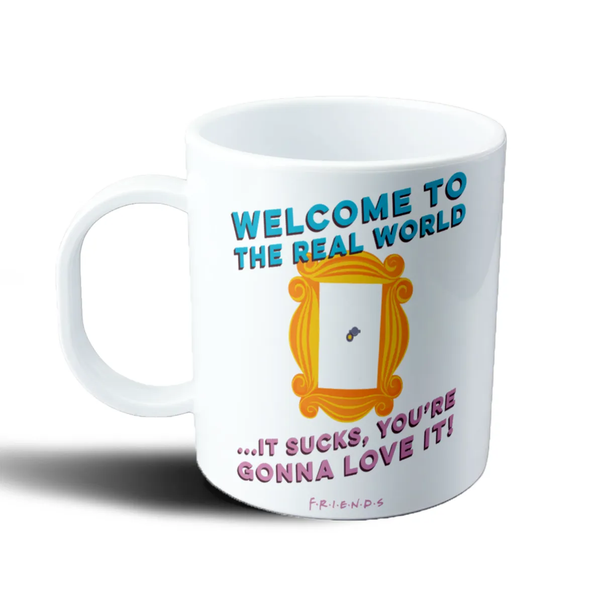Taza de Plástico Friends Welcome to the Real World Puerta - vista 2