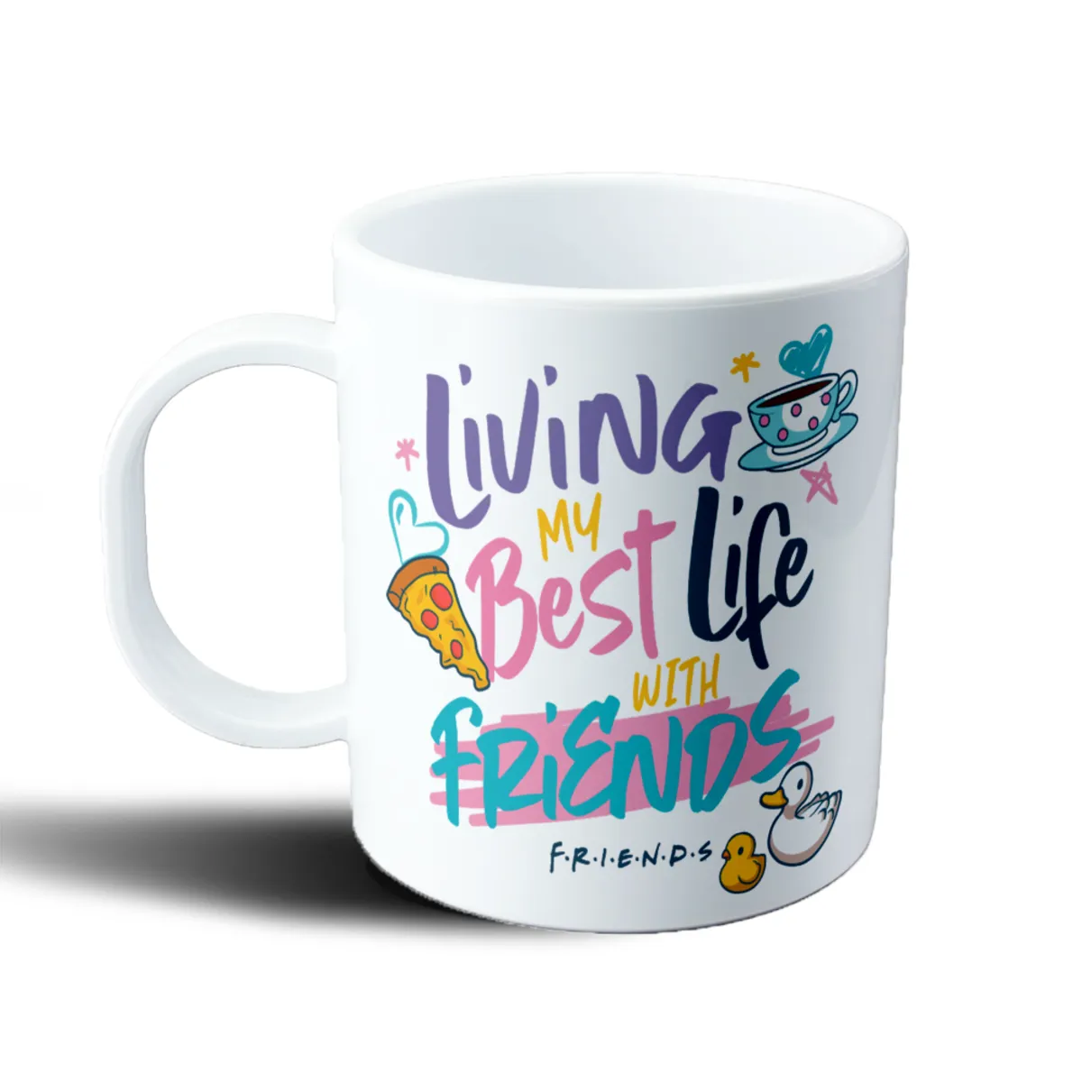 Taza de Plástico Friends Living My Best Life With Friends - vista 2