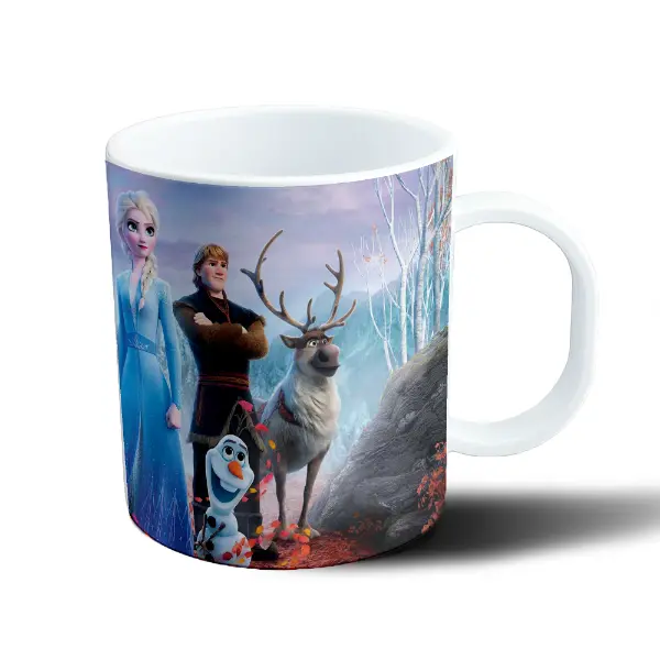 Taza de Plástico Frozen Elsa Anna Olaf y Kristoff